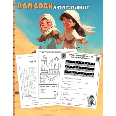 Abbildung von Ramadan Aktivitätenheft: Aktivitätenheft für Kinder ab 4 Jahre Ein lustiges Aktivitätsbuch junge Muslime Jung