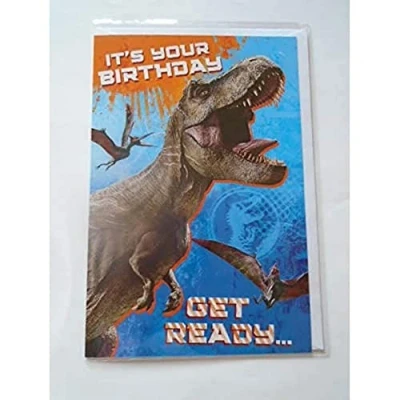 Abbildung von Danilo Promotions Offizielle Geburtstagskarte von Jurassic World.