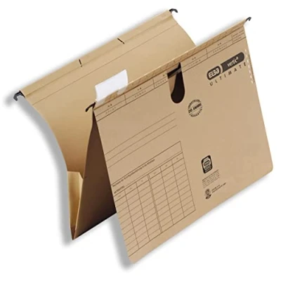 Abbildung von Elba Taschenhefter A4, Hängehefter und Tasche, Recycling Karton, naturbraun, 25 Stück