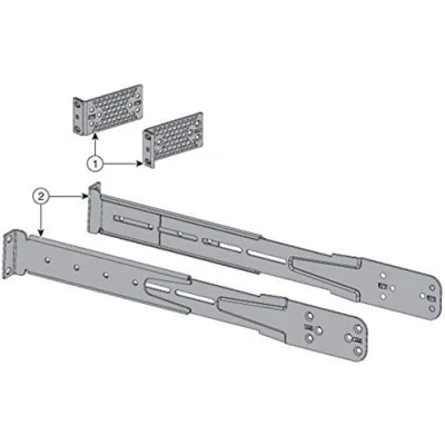 Abbildung von RW RoutersWholesale Montagesatz kompatibel/Ersatz für Cisco Catalyst C9500 Switches / 4PT KIT =