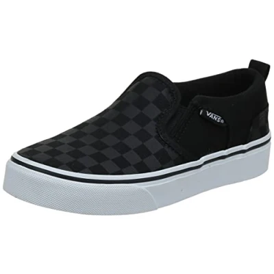 Abbildung von Vans Unisex Asher Sneaker, Checker Black Black, 30.5 EU