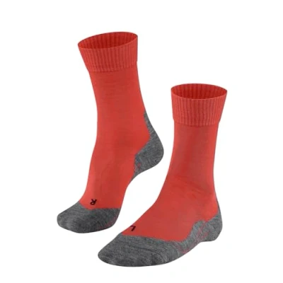 Abbildung von FALKE Herren Wandersocken TK5 Wander M SO Wolle Funktionsmaterial antiblasen dünn 1 Paar, Orange (Electric 8192), 42 43