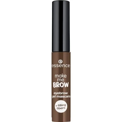 Abbildung von essence cosmetics make me BROW eyebrow gel mascara, Augenbrauen, mit Füllfasern, Nr. 05 Chocolaty Brows, braun, definierend, gelig, vegan, Mikroplastik Partikel frei, Nanopartikel frei (3,8ml)