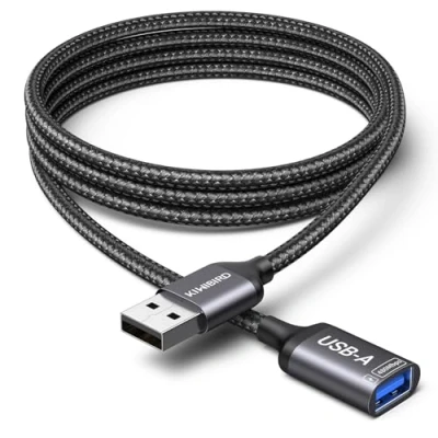 Abbildung von KiwiBird USB Verlängerung Kabel 2M Typ A Stecker auf Buchse Extender erweiterung ladekabel für Strom und Daten Verlängerungskabel Laptop Mac Auto PS5 PS4 Stick Tastatur Maus Drucker Hub