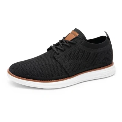Abbildung von Bruno Marc Herren Sneaker Mesh Sneakers Oxfords Leichte Schuhe Atmungsaktives Obermaterial Memory Foam Insole Außensohle,Size 43,Schwarz,GRAND 01