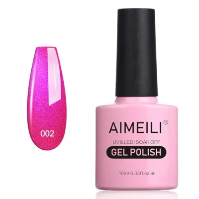 Abbildung von AIMEILI UV LED Gellack Gel Nagellack Schimmer rot Polish Tutti Fruiti (002) 10ml