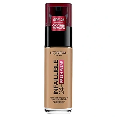Abbildung von L&#039;Oréal Paris Infaillible 24H Fresh Wear Make up 290 Golden Amber, hohe Deckkraft, langanhaltend, wasserfest, atmungsaktiv, 30ml
