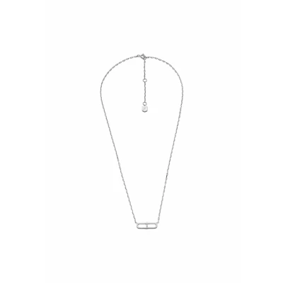 Abbildung von Fossil Kette mit Anhänger »Schmuck Geschenk Silber 925 Halskette Heritage«, Zirkonia (synth.)