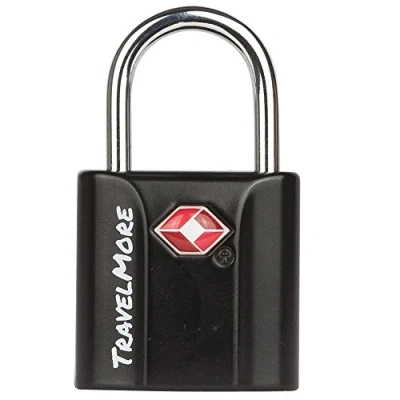 Abbildung von TSA geprüfte Gepäckschlösser Mit Schlüsseln Für Die USA Reise Schloss Koffer, Taschen Und Gepäck (1er Pack Schwarz)