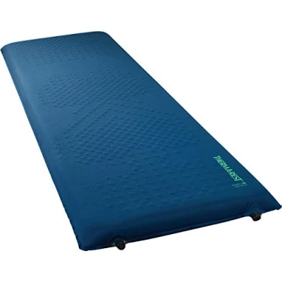 Abbildung von Therm a Rest LuxuryMap Selbstaufblasende Camping Isomatte aus Schaumstoff, groß, 63,5 x 190 cm, Poseidon Blau
