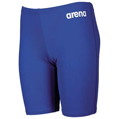 Abbildung von arena Solid Junior Jungen Badehose, Chlorbeständige Jammer Badehose für Wettkämpfe aus MaxLife Material mit UV Schutz Faktor 50+