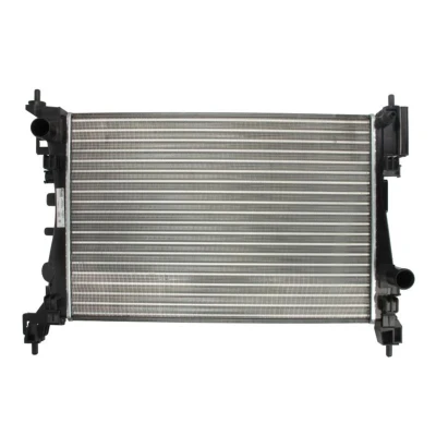 Abbildung von NISSENS 630743 Kühler, Motorkühlung Aluminium 540 378 24 Kühlrippen mechanisch gefügt OPEL: Corsa D Hatchback, E Hatchback