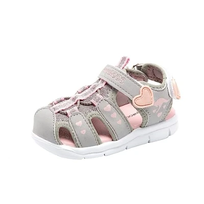 Abbildung von KangaROOS Mädchen K mini Sandalen, Vapor Grey English Rose Glitter 2109, 30 EU