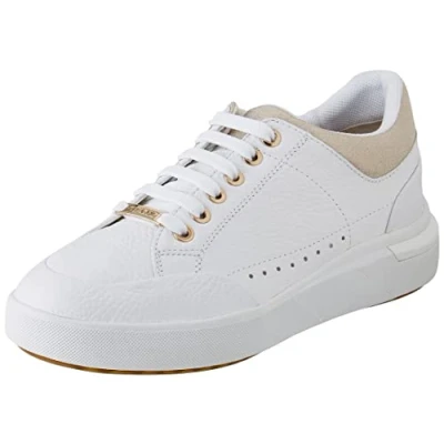 Abbildung von Geox Damen D Dalyla Sneakers, White Champagne, 37 EU