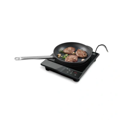 Abbildung von HENDI Induktionskocher digital 31,5 x 34,5 7 cm 1800 W max Beladung 15 kg, Gastro ABS Kunststoff Kochplatte Induktionsherd