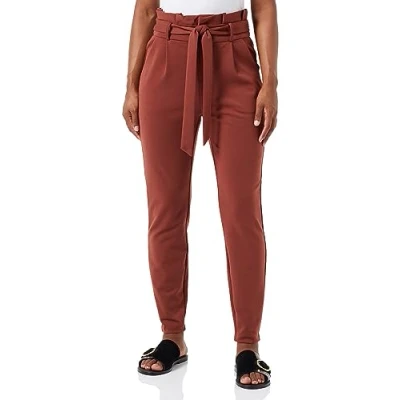 Abbildung von VERO MODA Damen VMLUCCAEVA HR Paperbag Pant GA NOOS Hose, Sable, L/32