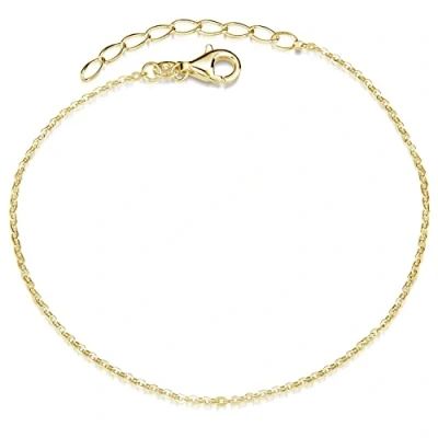Abbildung von Materia Armband Sterling Silber 925 Damen Gold Armkette SA 124