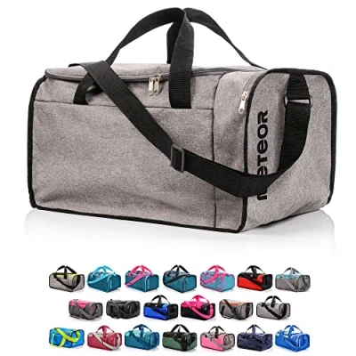 Abbildung von meteor Sporttasche Kinder 20 40L Gym Tasche Herren schwimmtasche Reisetasche Urlaubstasche klein Fitnesstasche Damen Riementasche Kindertaschen Schule Taschen turntasche Jungen