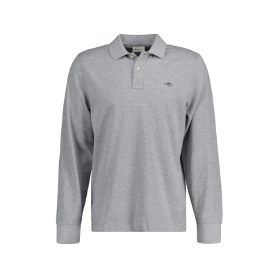 Abbildung von GANT Shield Rugger Poloshirt, Herren, Größe: Medium, Grey melange