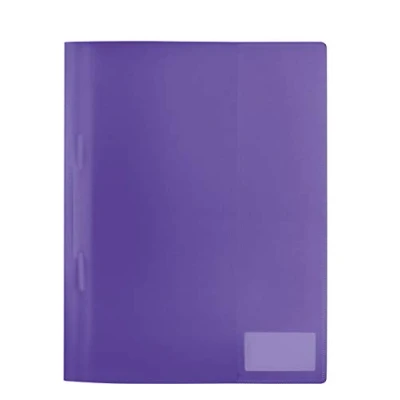 Abbildung von HERMA 19498 Schnellhefter A4 Transluzent Violett Lila, Sichthefter aus Kunststoff mit Beschriftungsetikett, Einstecktasche &amp; Metallheftzunge, stabiler Plastik für Schule Büro