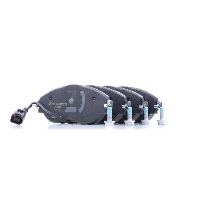 Abbildung von TEXTAR 2473803 Bremsbelagsatz mit integriertem Verschleißwarnkontakt Bremssattelschrauben VOLKSWAGEN: Golf 7, Passat B8 Variant, 7 Variant