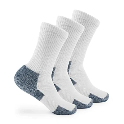 Abbildung von thorlos Herren Xj Laufsocken, Weiß/Marineblau (3 Paar), Large (3er Pack)