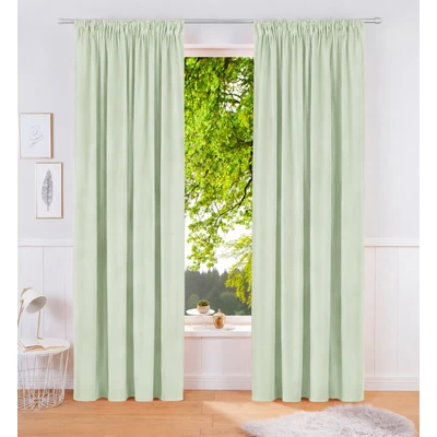 Abbildung von OTTO home Vorhang "Velvet uni" Multifunktionsband 2 Stk. tlg. Blickdichter Samt, 2-er Set, edel, Gardine, multifunktional