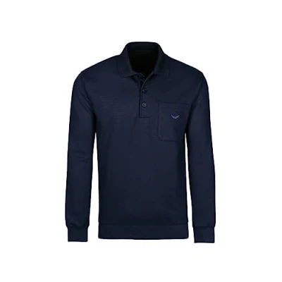 Abbildung von Trigema Herren 674801 Sweatshirt, Blau (Navy 046), XX Large (Herstellergröße: XXL)