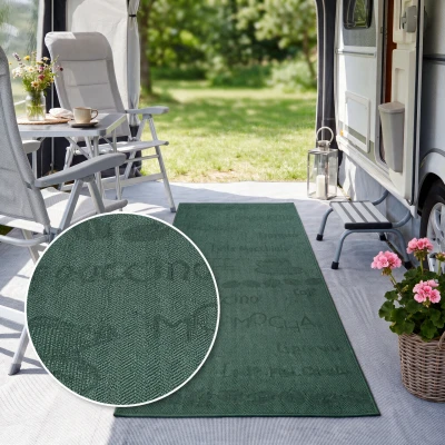 Abbildung von OTTO home Läufer "Coffee, Kaffee-Motive, In- und Outdoor geeignet" rechteckig 5 mm Höhe Wetterfest, UV-beständig, Küchenläufer, Camping, Balkon
