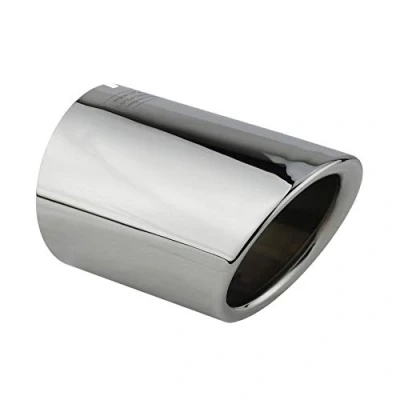 Abbildung von L&amp;P A284 1 Auspuffblende Endrohrblende Chrom Edelstahl spiegel poliert Plug&amp;Play Endrohrblenden Auspuffblenden Auspuff Blende für 65mm Endrohre