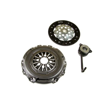 Abbildung von VALEO KIT3P (CSC) 834047 Kupplungssatz mit Kupplungsdruckplatte, Zentralausrücker Kupplungsscheibe, ohne Sensor 240 VOLKSWAGEN: Golf 4
