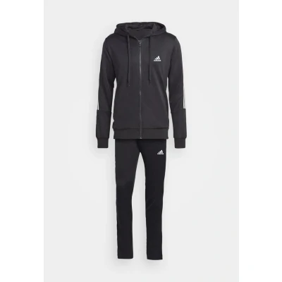 Abbildung von adidas Herren 3 Stripes Track Suit, Black/White, M