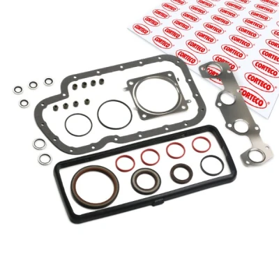 Abbildung von CORTECO 430613P Dichtungsvollsatz, Motor mit Dichtung, ohne Zylinderkopfdichtung, Ventilschaftabdichtung PEUGEOT: 206+ Hatchback, 1007 Hatchback
