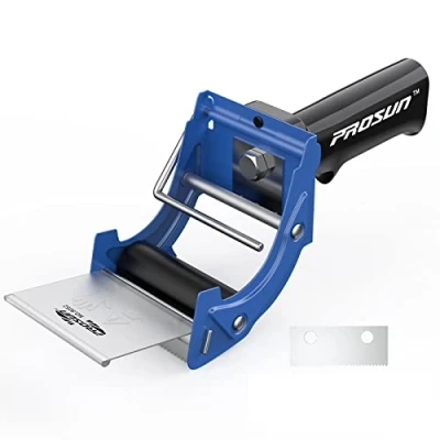Abbildung von PROSUN Packetband Handabroller mit Bremse Metallgehäuse Schnell Reload Klebebandabroller, Paketklebeband Paketbandabroller Packband Paketband Papierklebeband Abroller 75 mm