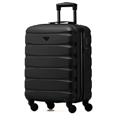 Abbildung von Flight Knight Leichte 4 Rad ABS Hartschalenkoffer Handgepack, zugelassen fur uber 35 Fluggesellschaften, einschließlich British Airways, easyJet und maximale Große Lufthansa 55 x 40 23 cm