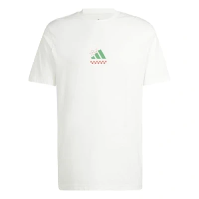 Abbildung von adidas Sportswear Lounge Pizza Graphic Tshirt print, Größe: Small, Off white