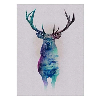 Abbildung von Komar Wandbild Animals Forest Deer Poster, Bild, Wohnzimmer, Schlafzimmer, Dekoration, Kunstdruck ohne Rahmen P084C 30x40 Größe: 30 x 40 cm (Breite Höhe)