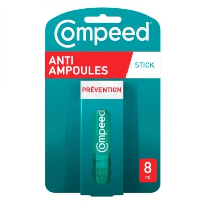 Abbildung von Compeed® Anti Blasen Stick, 8 ml, Fußpflege, Reibung, beugt Blasenbildung vor.