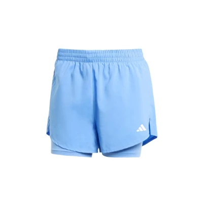 Abbildung von adidas Performance W MIN 2IN1 SHO Kurze Sporthose, Damen, Größe: XS, Blue fusion white