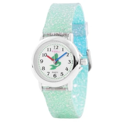 Abbildung von Kiddus Uhr für Kinder, Größe: One Size, Mermaid gradient turquoise to light blue