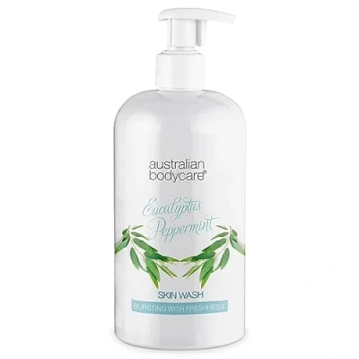 Abbildung von Australian Bodycare Skin Wash Professional 500 ml Teebaumöl + Eukalyptus Duschgel für den Körper Macht die Haut weich Ideal bei unreiner oder vor der Haarentfernung mit Wachs/Rasur