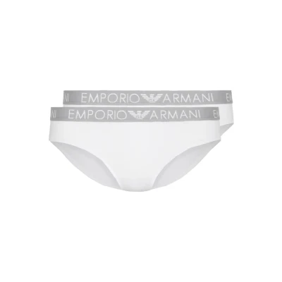 Abbildung von Emporio Armani Brief 2 PACK Slip, Damen, Größe: Medium, Bianco