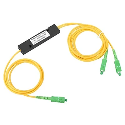 Abbildung von DEWIN Glasfaserkabel, Glasfaser Kabel SC APC 1X2 FBT Singlemode Splitter SC/UPC PCL