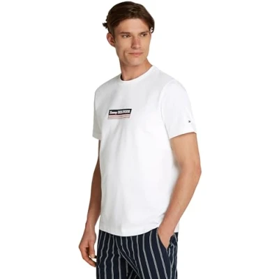 Abbildung von Tommy Hilfiger BOX TEE Tshirt print, Herren, Größe: 3XL, White