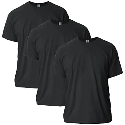 Abbildung von Gildan Unisex T shirt aus Ultra baumwolle, Stil G2000 Shirt, Schwarz (3er pack), XL