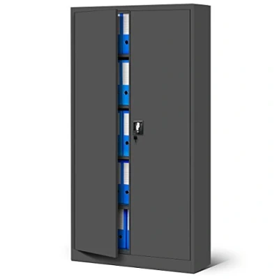 Abbildung von Jan Nowak Aktenschrank C001 Büroschrank Metallschrank Stahlschrank Werkzeugschrank Pulverbeschichtet 4 Verstellbare Fachböden Abschließbar 185 cm x 90 40 (Anthrazit)