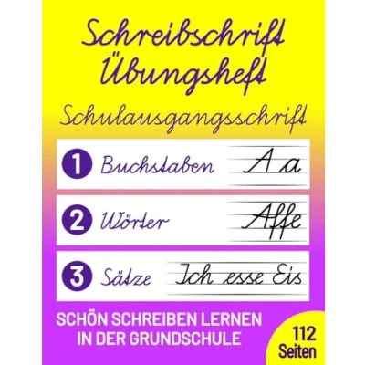 Abbildung von Schreibschrift Übungsheft Klasse 1, 2 und 3: Schulausgangsschrift (SAS) Schön Schreiben lernen in der Grundschule