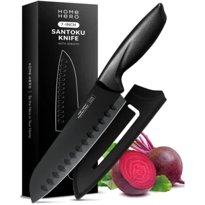 Abbildung von Home Hero Messerset Scharfe Küchenmesser Set Kochmesser Edelstahl Messer (Santoku Knife)