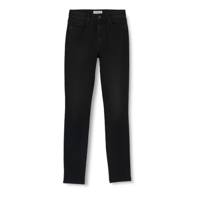 Abbildung von ONLY Damen Onldruna Hw Skinny Dnm Pimbox, Schwarz, 26W / 32L