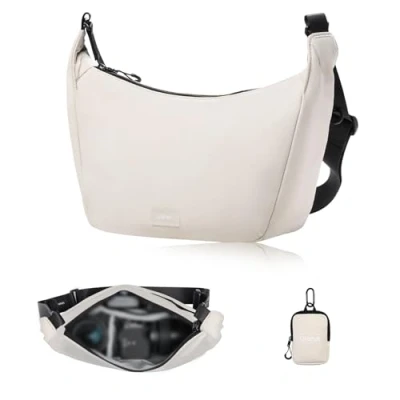 Abbildung von ULANZI Kameratasche Schultertasche Sling Bag Stilvoll mit Trennwänden Leichte Aufbewahrungstasche für DSLR Kamera Kamerazubehör Reise Outdoor Fotografie Tasche (Grau)